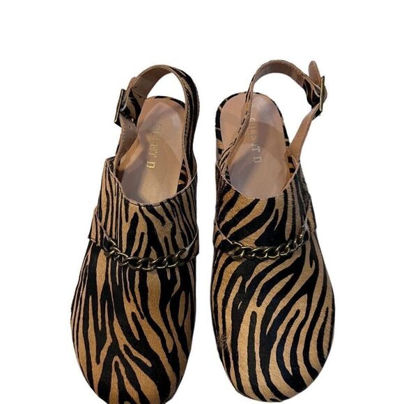 Silent D Georgia Clogs Size 40 Cow Hair Animal Print - Picture 3 of 10